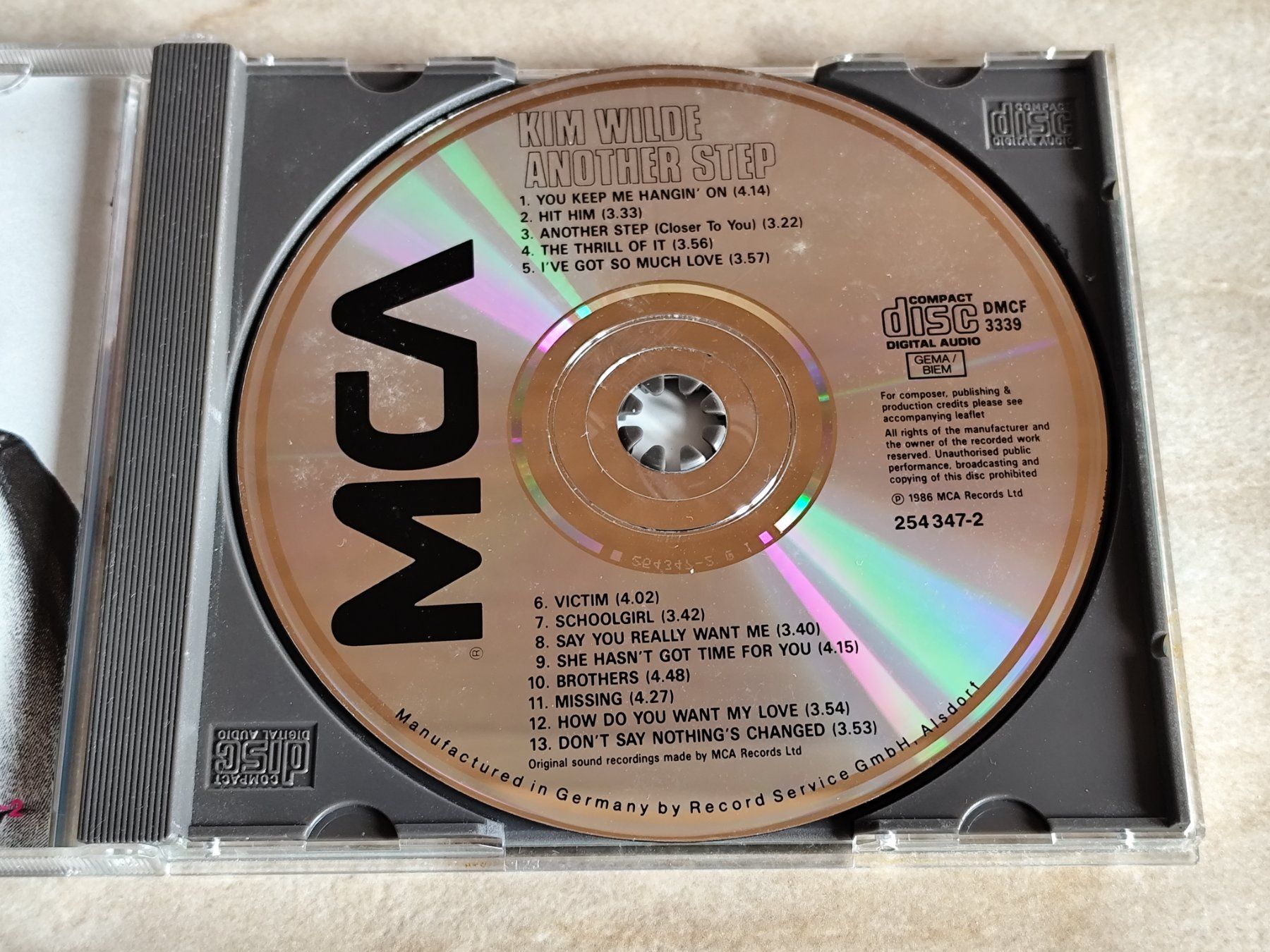 CD: KIM WILDE - ANOTHER STEP, (1986) MCA Records Ltd. – Usato da Ermenswil venduto da easyric 1