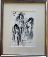Serge (Maurice Féaudiérre), Tusche Zeichnung, Frauenakt