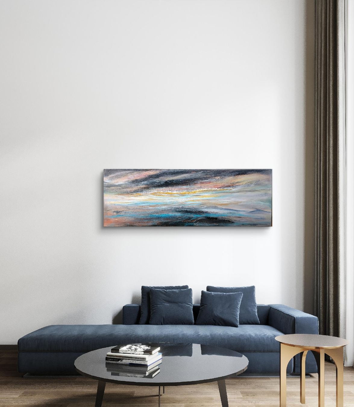 Dipinti: Abstraktes Acrylbild, Landschaft, 120x40cm – Nuovo e nell'imballaggio originale da Beinwil am See venduto da Superchance 7