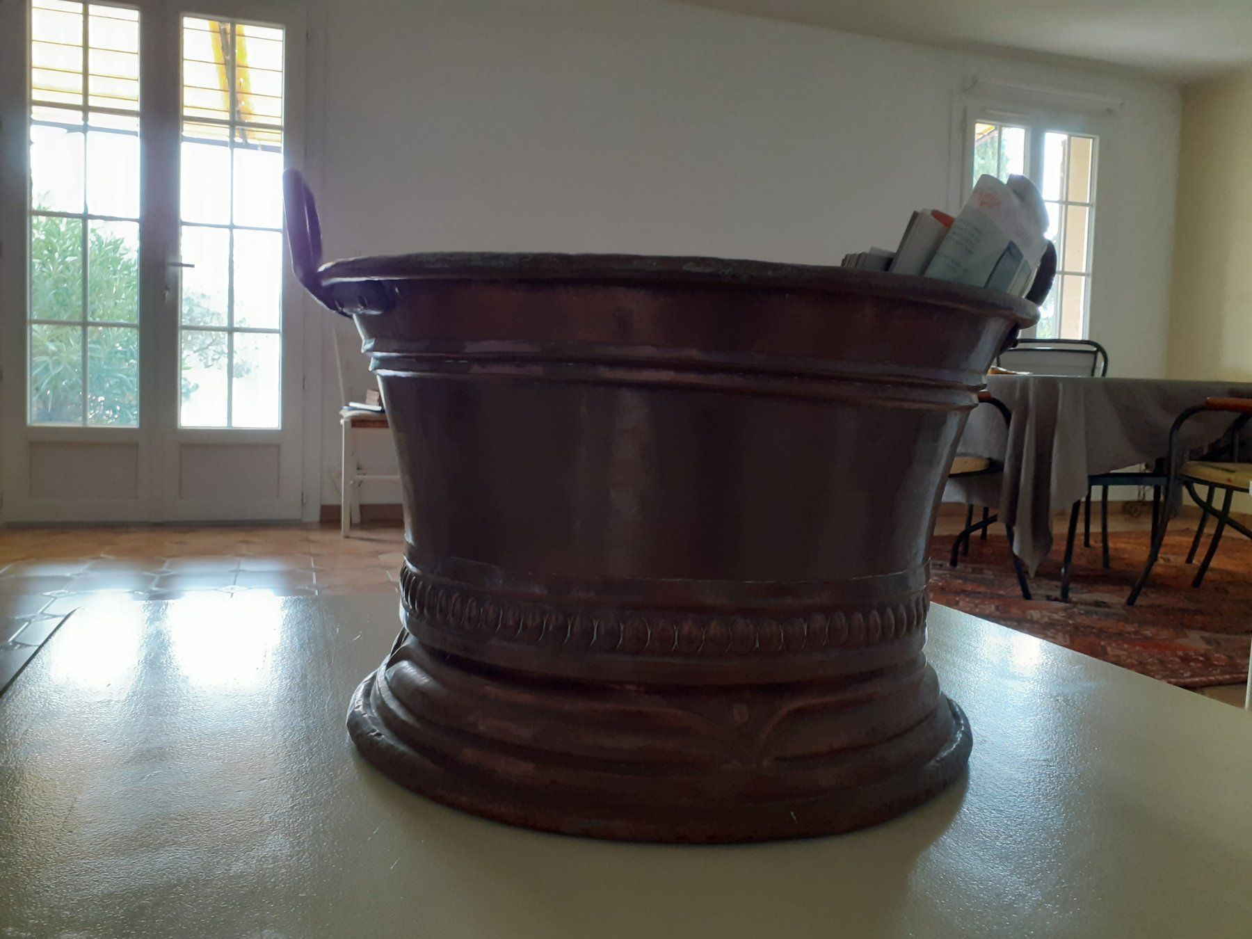 Pentole: Grosser Topf aus Kupfer – Usato da Basel venduto da Christallina 2