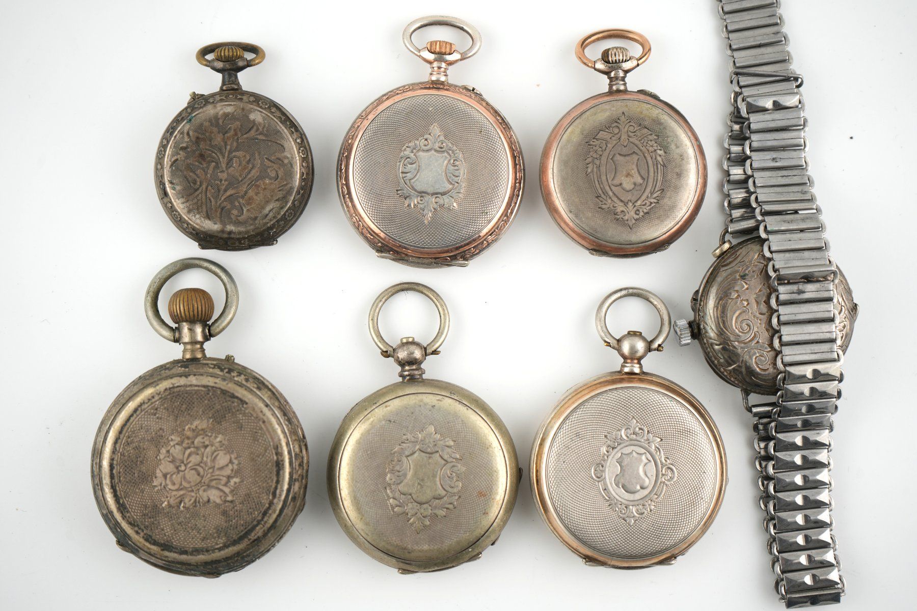 Orologi: Lot Taschenuhren aus Silber – Difettoso da Basel venduto da Vip24 1