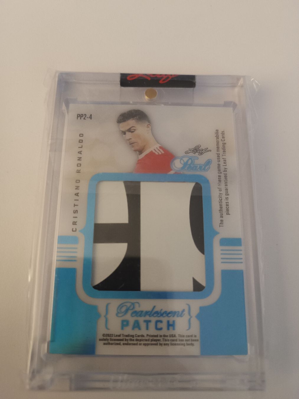 Cartes à collectionner: Leaf Pearlescent Patch 1/5 Messi & Ronaldo Matchworn Patch – D'occasion à Zürich par mar_zbs6 1