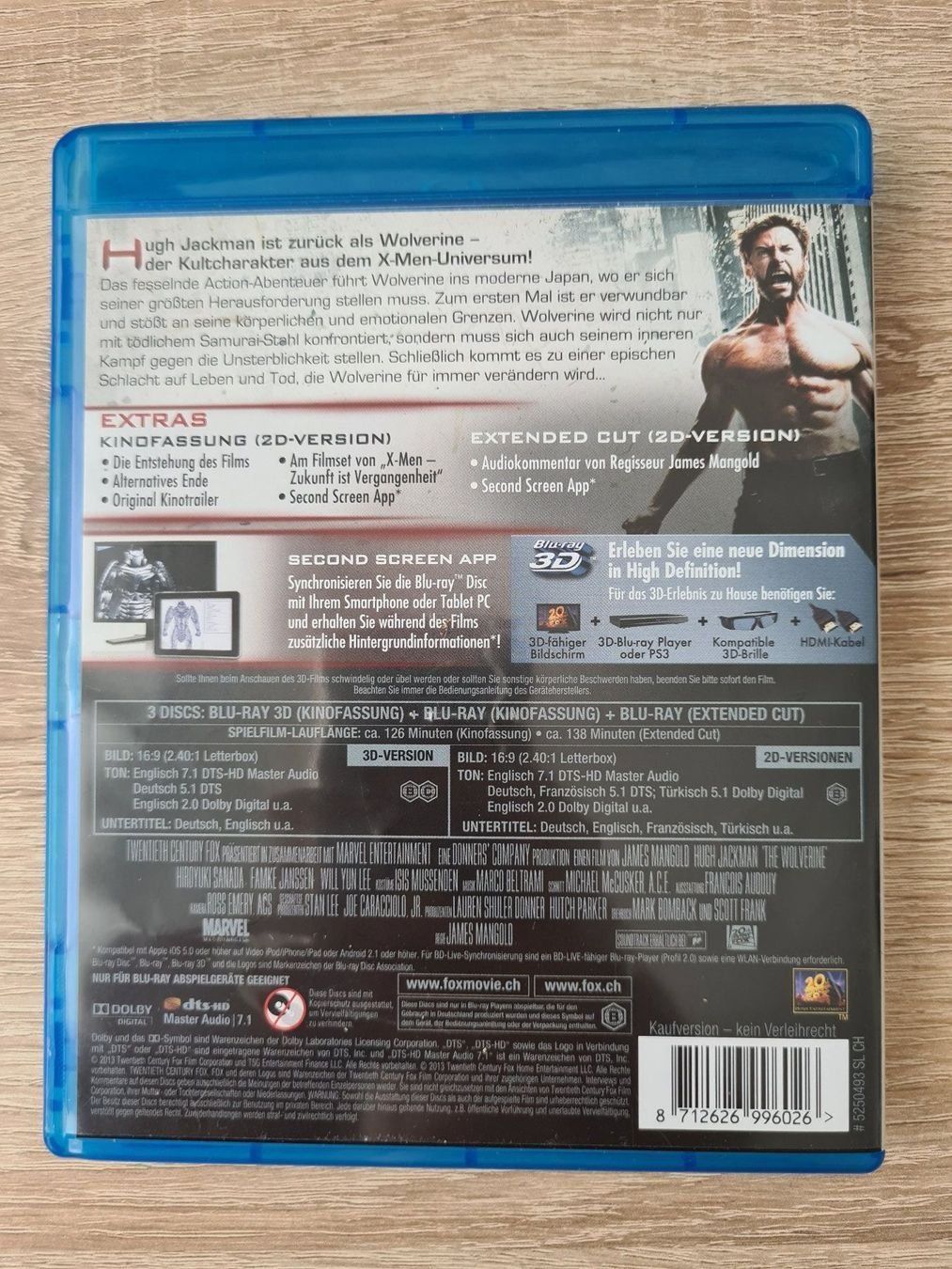 Alle DVDs: Wolverine 3D (3 Disk) - Blu-Ray – Gebraucht aus Carouge GE von Franllo 1