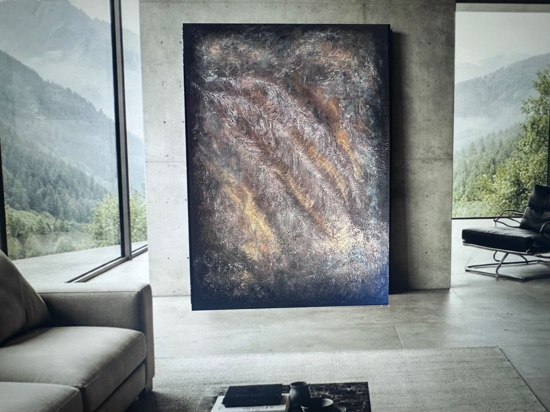 Dipinti: Moody - einzigartiges abstraktes Acrylbild, Berner Malerin – Nuovo (secondo la descrizione) da Bern venduto da Yersinia03