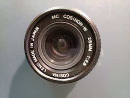 Cosina Cosinon-W 28mm MC Objektiv mit PK Mount