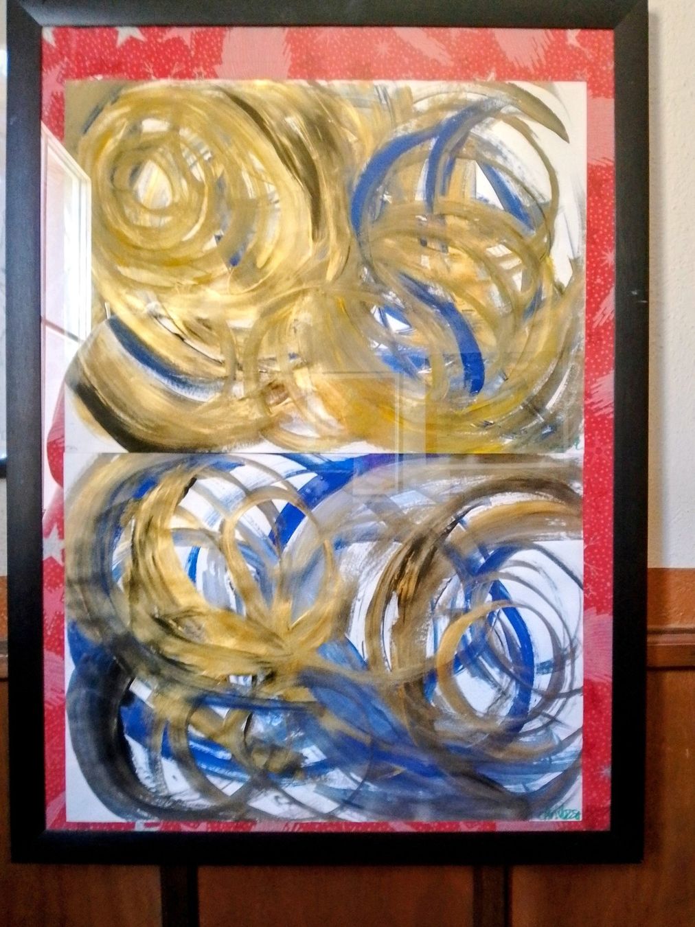 Foto & Immagini: Art Kunst Blau Gold – Usato da Kriens venduto da Geduldsfaden