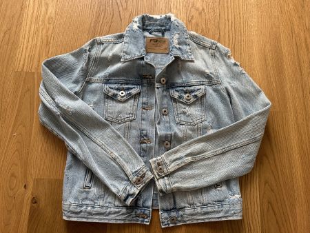 Jeansjacke FB Sister blau Used-Look Grösse XS