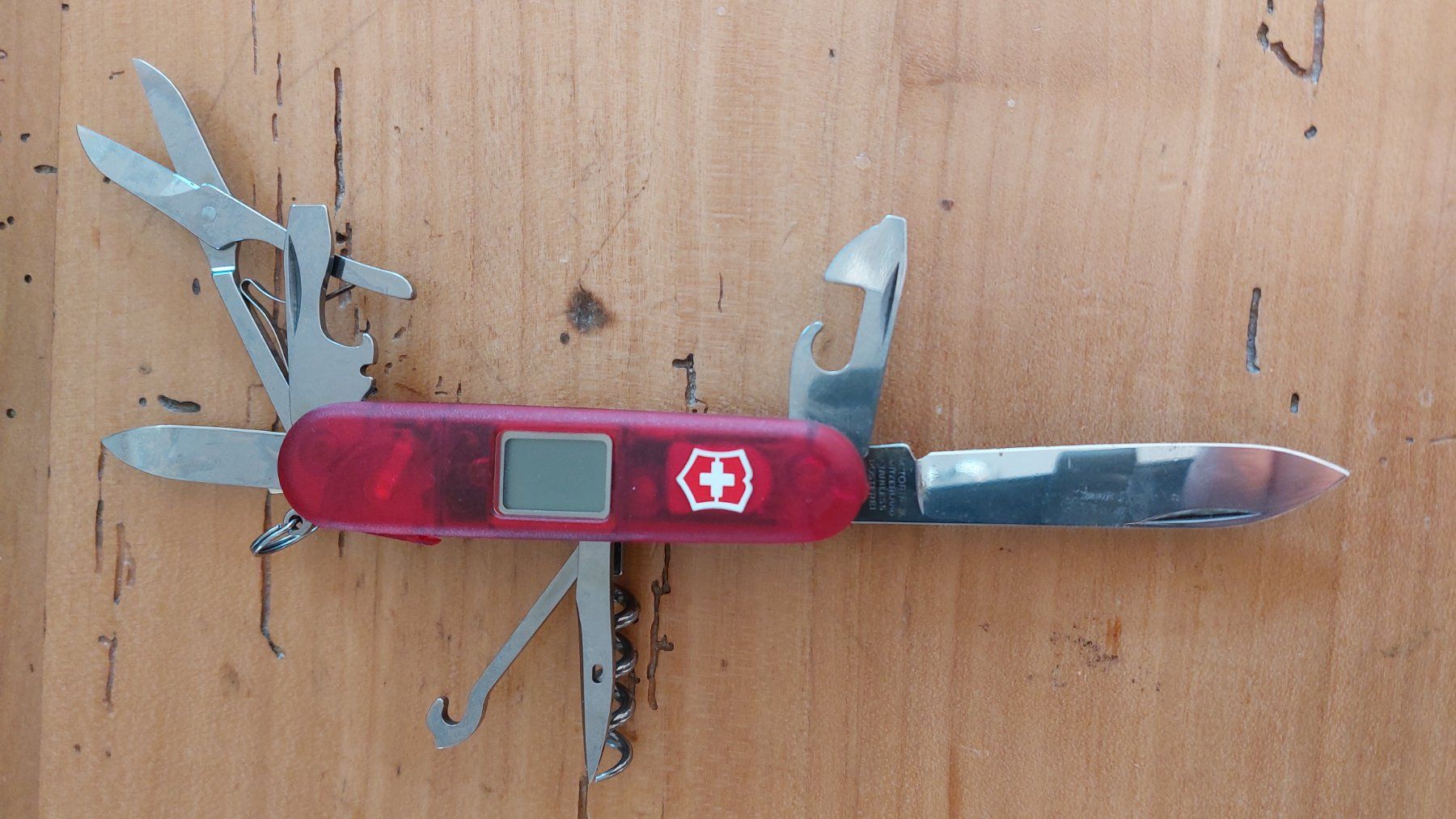 Victorinox Coltelli tascabile: Sackmesser Victorinox mit Dysplayanzeige – Usato da Oberdiessbach venduto da wasserfreak