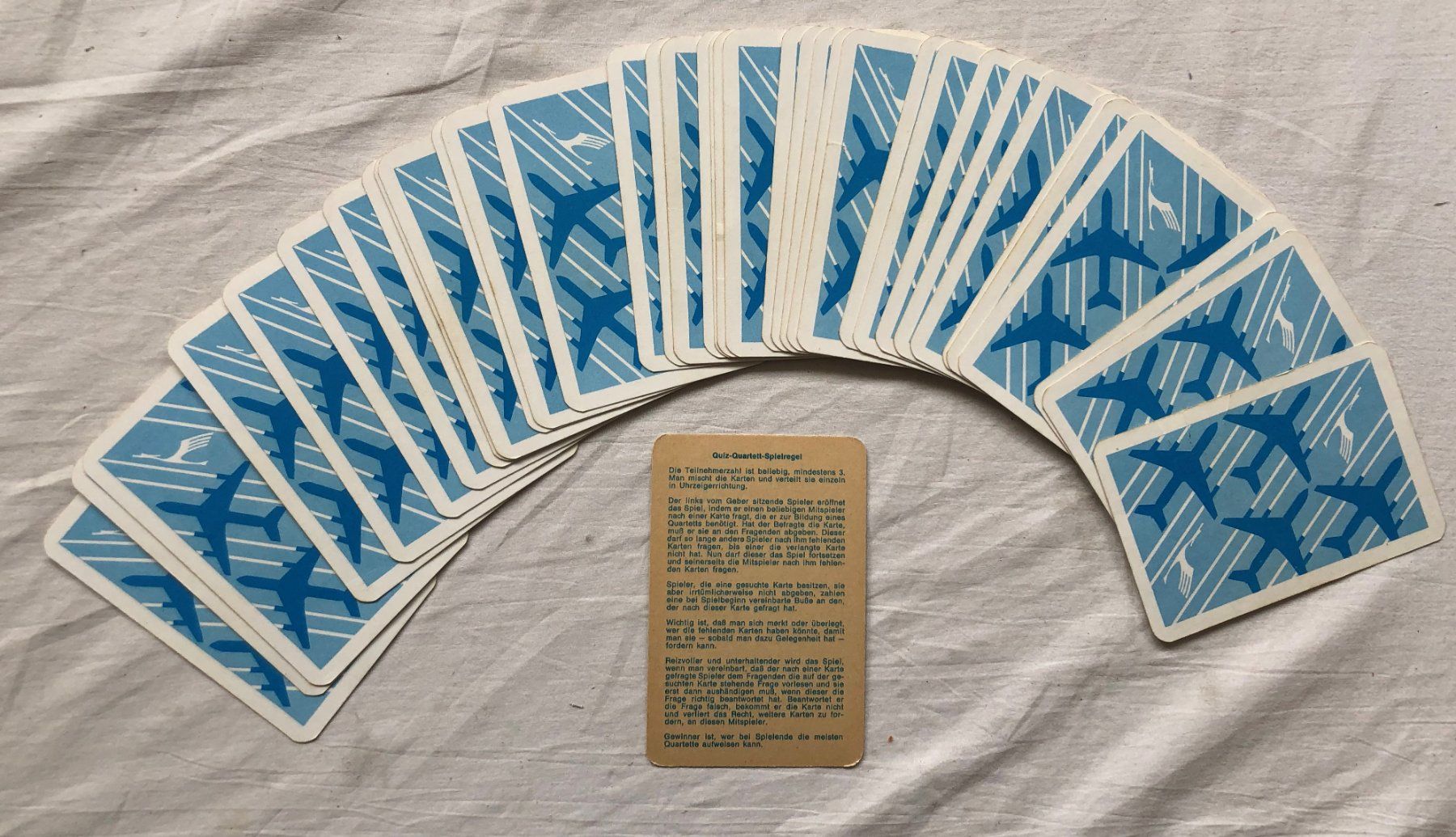 Giochi: Quartett - Unsere LUFTHANSA - F.X.Schmid - 1967 – Usato da Schaffhausen venduto da durruti 3