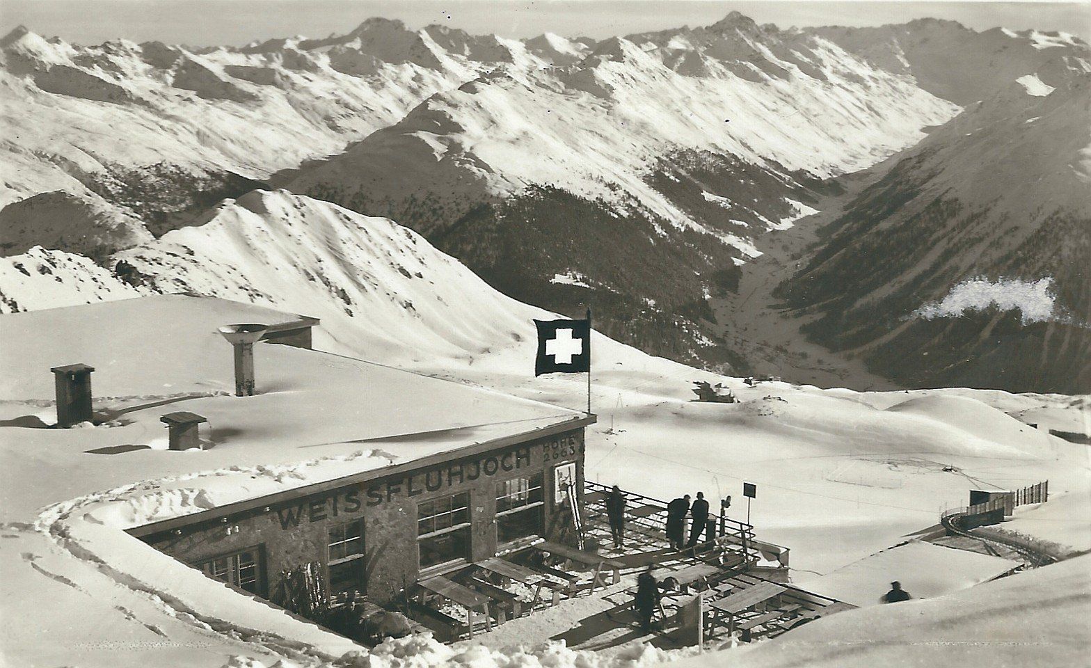 Cartes postales: 6 alte Ansichtskarten von Davos Graubünden – D'occasion à Flums par Guscha1 4