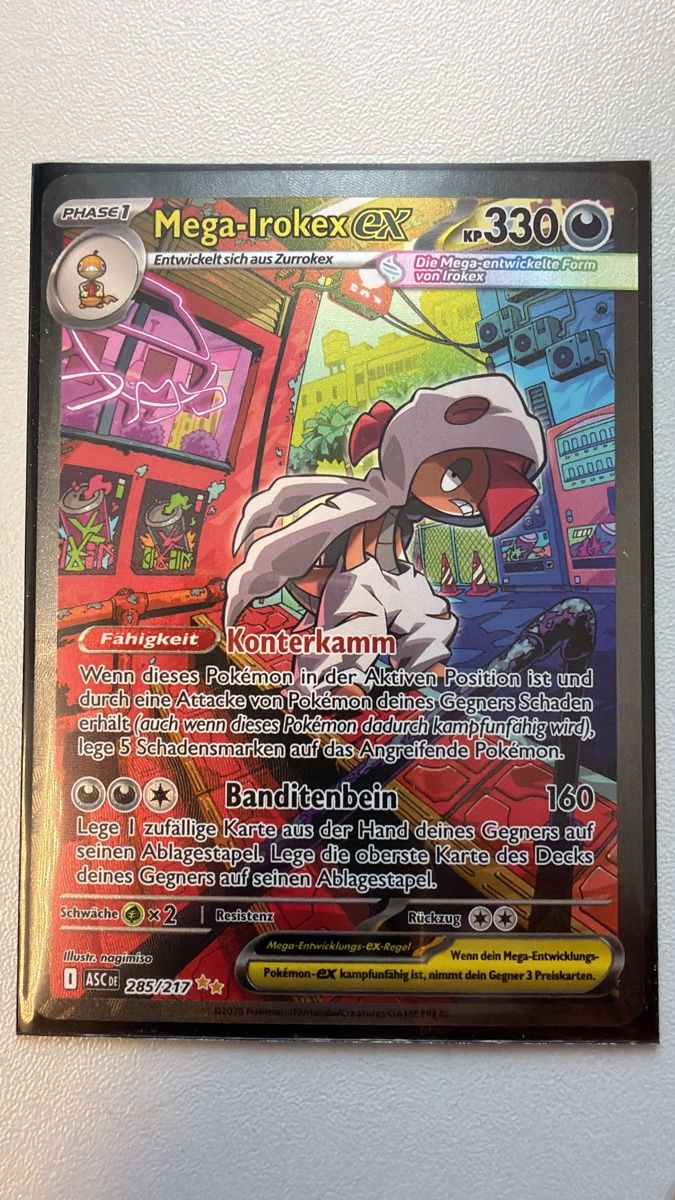 Pokémon Sammelbilder & Trading cards: Mega-Irokex / Mega Scrafty ex ASC 285 – Neu (gemäss Beschreibung) aus Berneck von boyakizzle 2