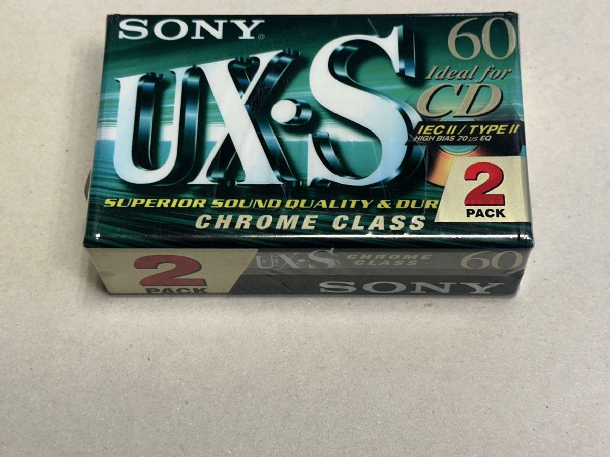 Cassettes audio: Sony UX-S 60 Chrome Class 2er Pack – Neuf avec emballage d'origine à Novazzano par my_market_place97