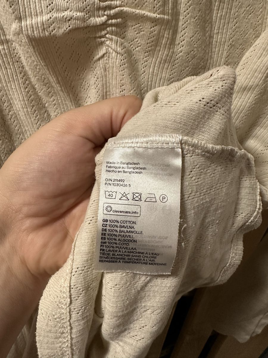 H&M T-shirt: Pointelleshirt, MAMA, Gr.XL – Usato da Uster venduto da staernli4 2