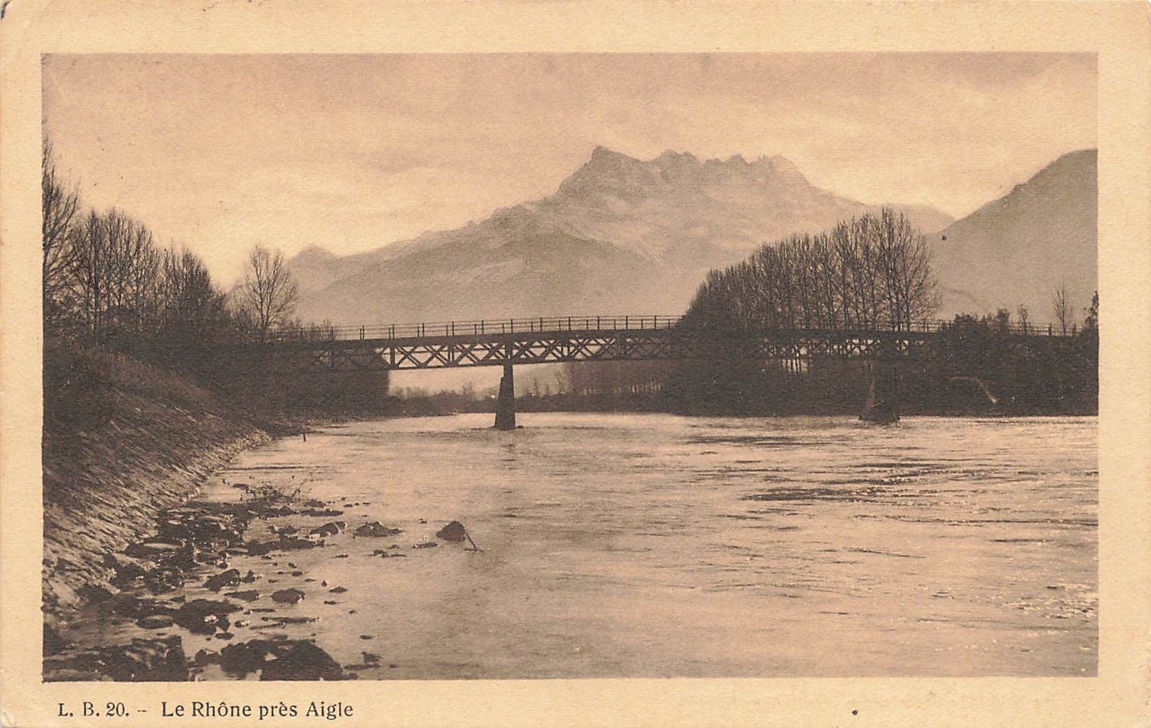 Cartes postales: Le rhone pres aigle – D'occasion à Biasca par Blenio71