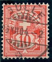 CH - Ziffermuster - SBK Nr. 61 - Vollstempel Bulle
