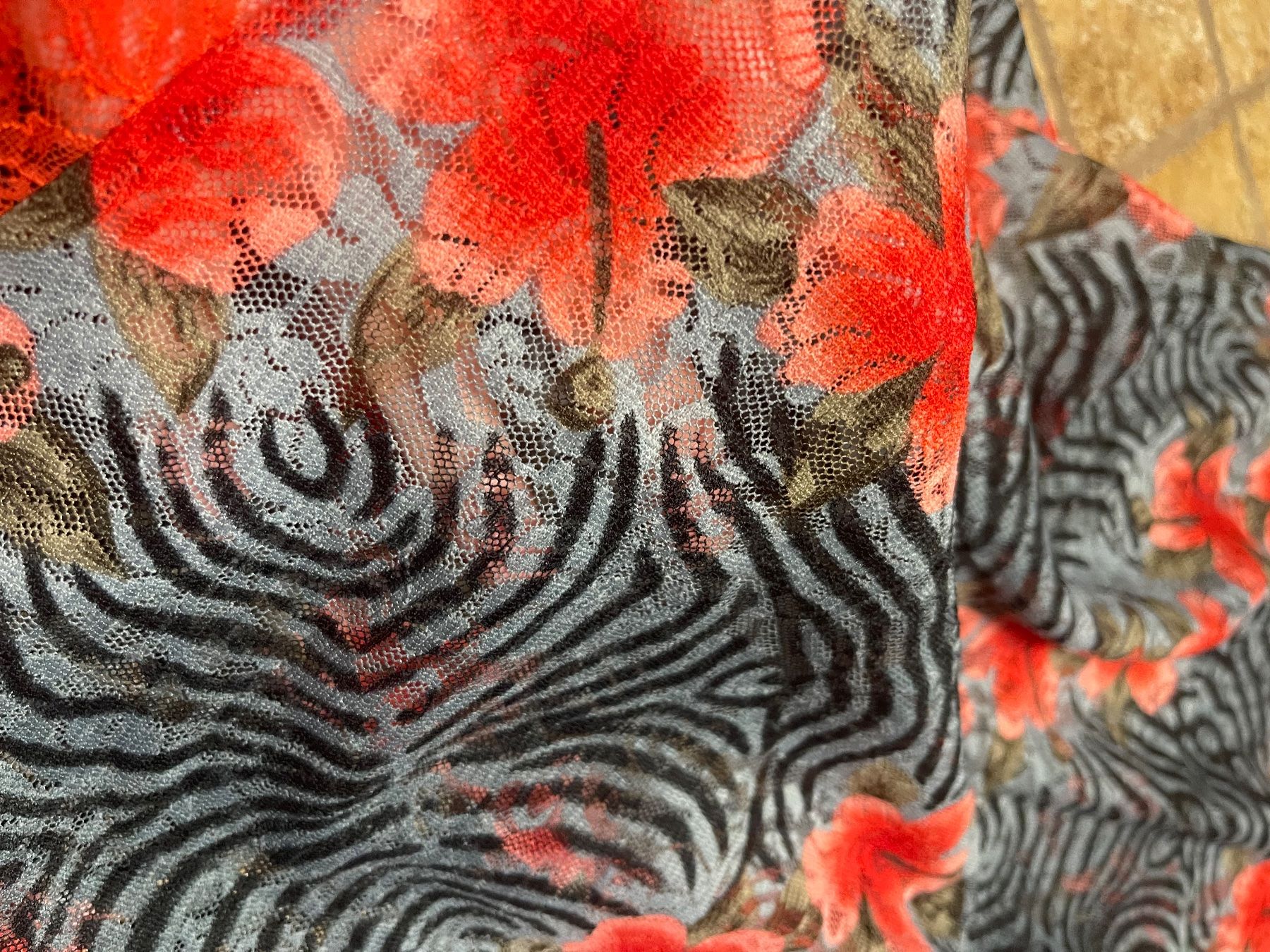 Negligees & Pigiami: Trasparente Abito da notte- printe zebra, decorato bel pizzo – Nuovo (secondo la descrizione) da Gordevio venduto da LanaZimm 5