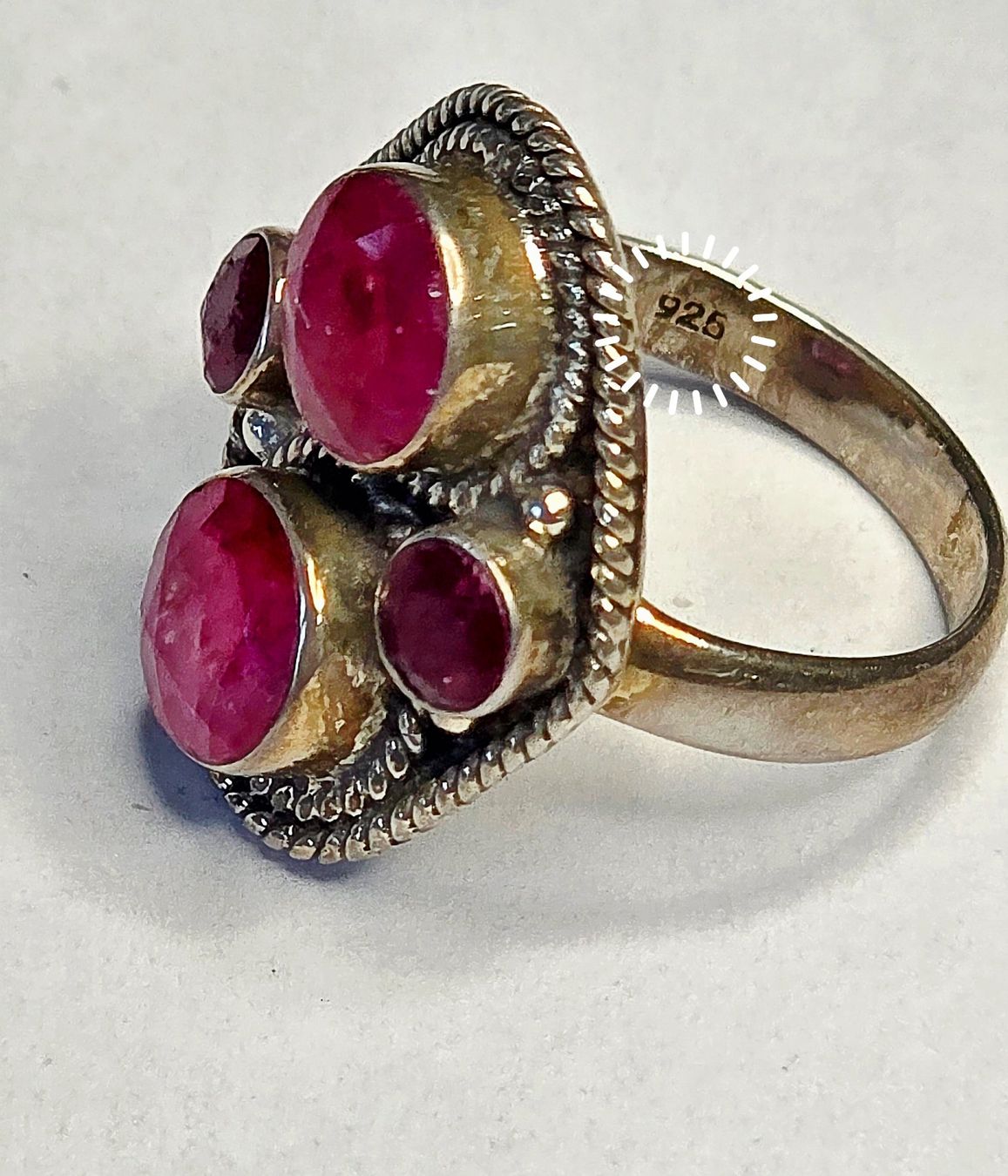 Ringe: Rubin Fingerring in Silber – Neu (gemäss Beschreibung) aus Zürich von Benedikt21 8