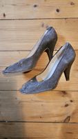 Braune Wildleder Peeptoe Pumps von InWear, Grösse 37