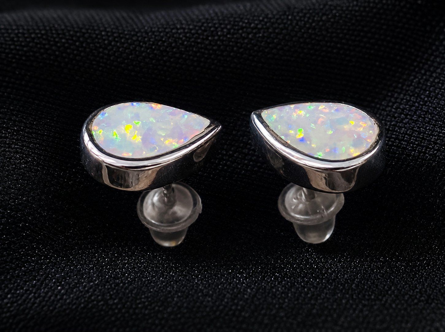 Boucles d'oreille: Ohrstecker mit Kristallopal – Neuf avec emballage d'origine à Matten b. Interlaken par kero71 2