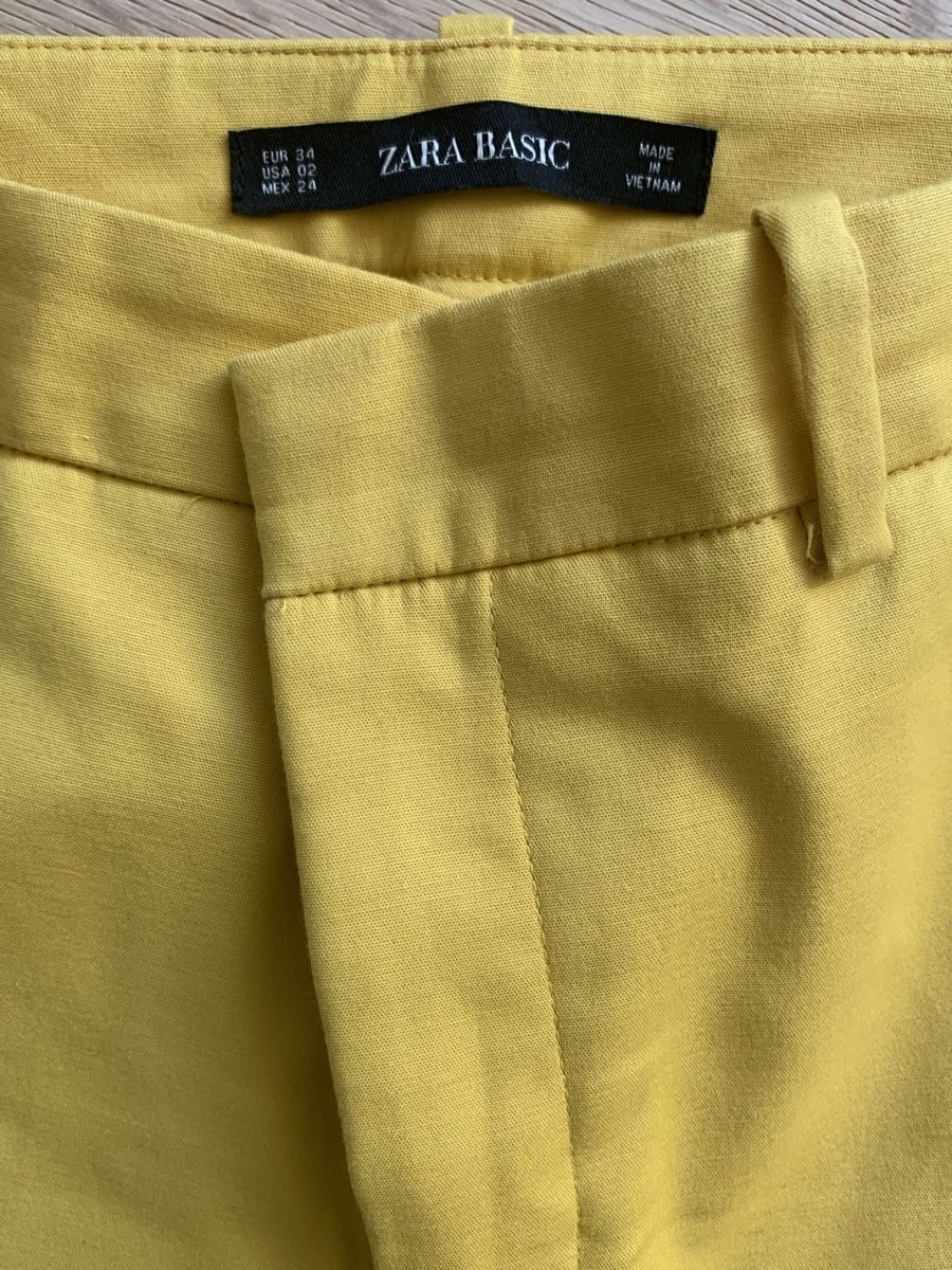 Zara Hosen: Zara Basic Stoffhose gelb, Grösse 34  – Gebraucht aus Zürich von ver_sb5p 3