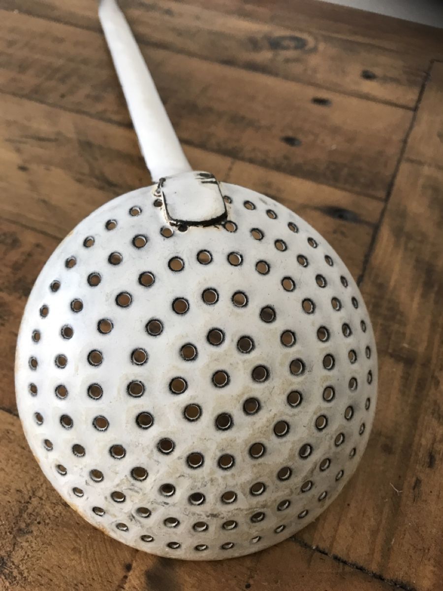 Elettrodomestici da cucina: Alte Schaumkelle Schöpflöffel Emaille – Usato da Rapperswil SG venduto da cosiba01 3