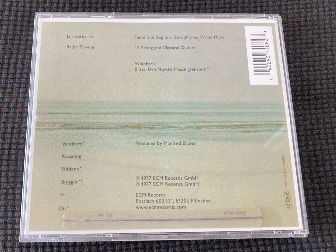 CD: CD, Jan Garbarek, Dis, (ECM 1977) – Usato da Baden venduto da Yoyo1 1