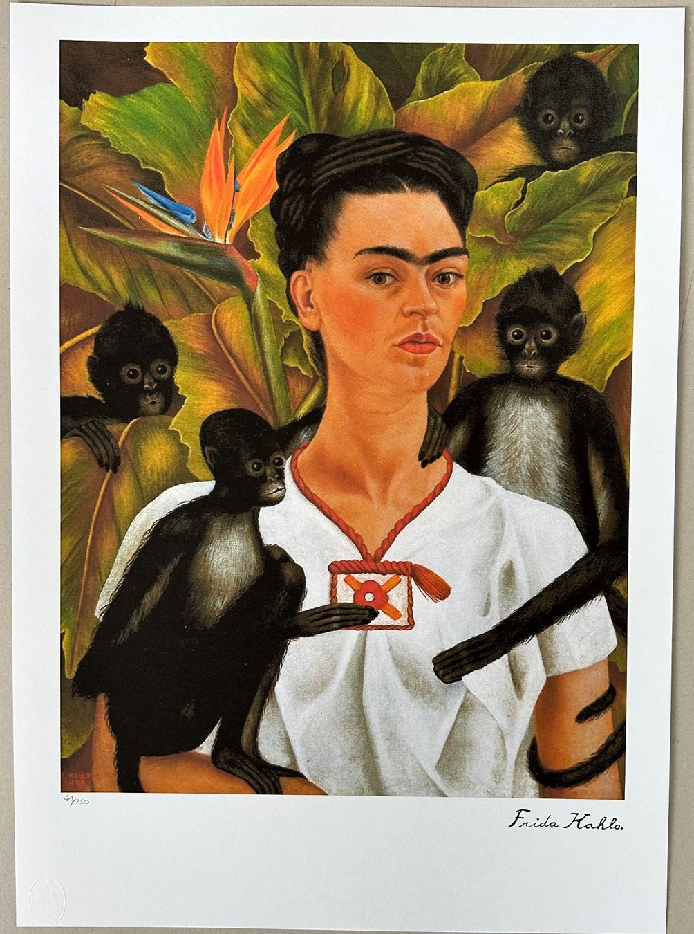 Poster & Bilder: Frida Kahlo: Self Portrait with Monkeys – Neu (gemäss Beschreibung) aus Meilen von