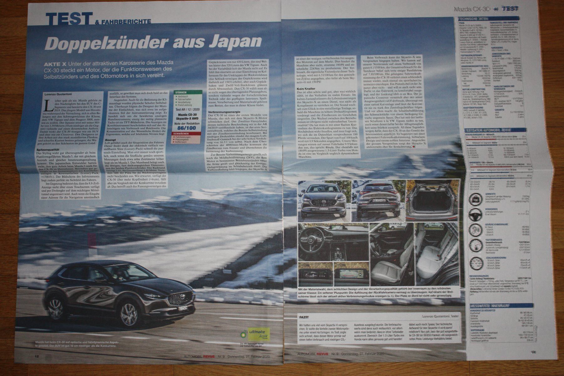 Käfige, Transport & Sicherheit: Testbericht Mazda CX- 30 – Gebraucht aus Bern von micky031