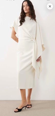 Abendkleid / Cocktailkleid in Weiß-Creme (XS)