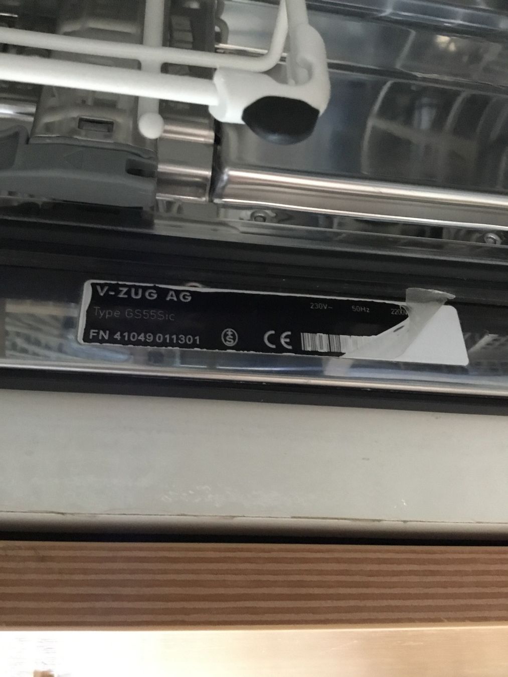 V-Zug Geschirrspüler: V-Zug Geschirrspüler GS55Sic – Gebraucht aus Sarmenstorf von HJ08 2