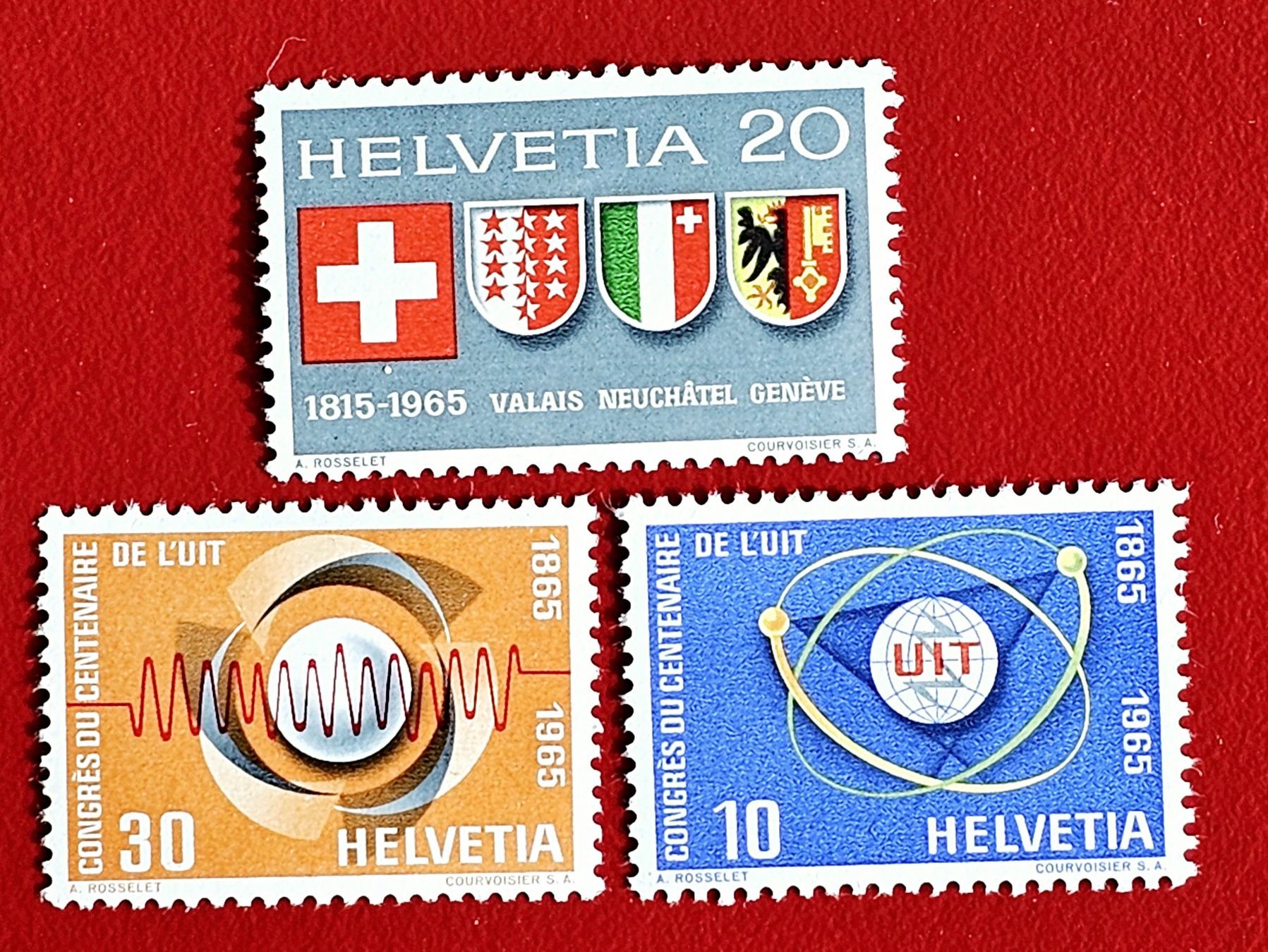 Alle Briefmarken: WERBEMARKE 432 SATZ UIT 436 - 437 1965** POSTFRISCH – Neu (gemäss Beschreibung) aus Düdingen von Quartierstrasse