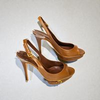 NEUE Gianvito Rossi Peep Toe High Heels Gr.- 36, 38