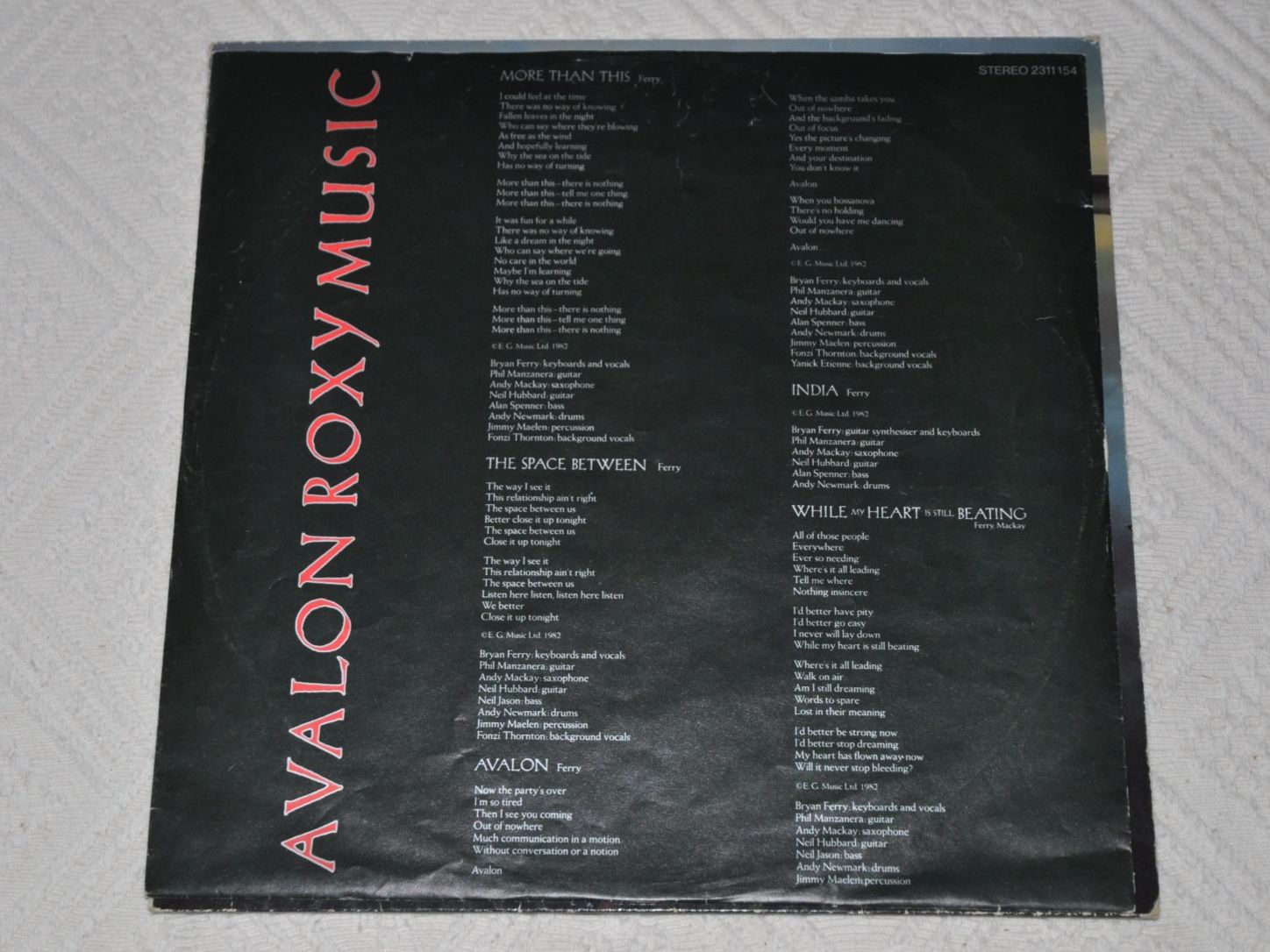 Schallplatten: LP Roxy Music - Avalon – Gebraucht aus Boll von Theodora15 3