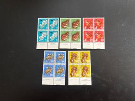 1966  Pro Juventute FDC Viererblock mit Tab   (5472)