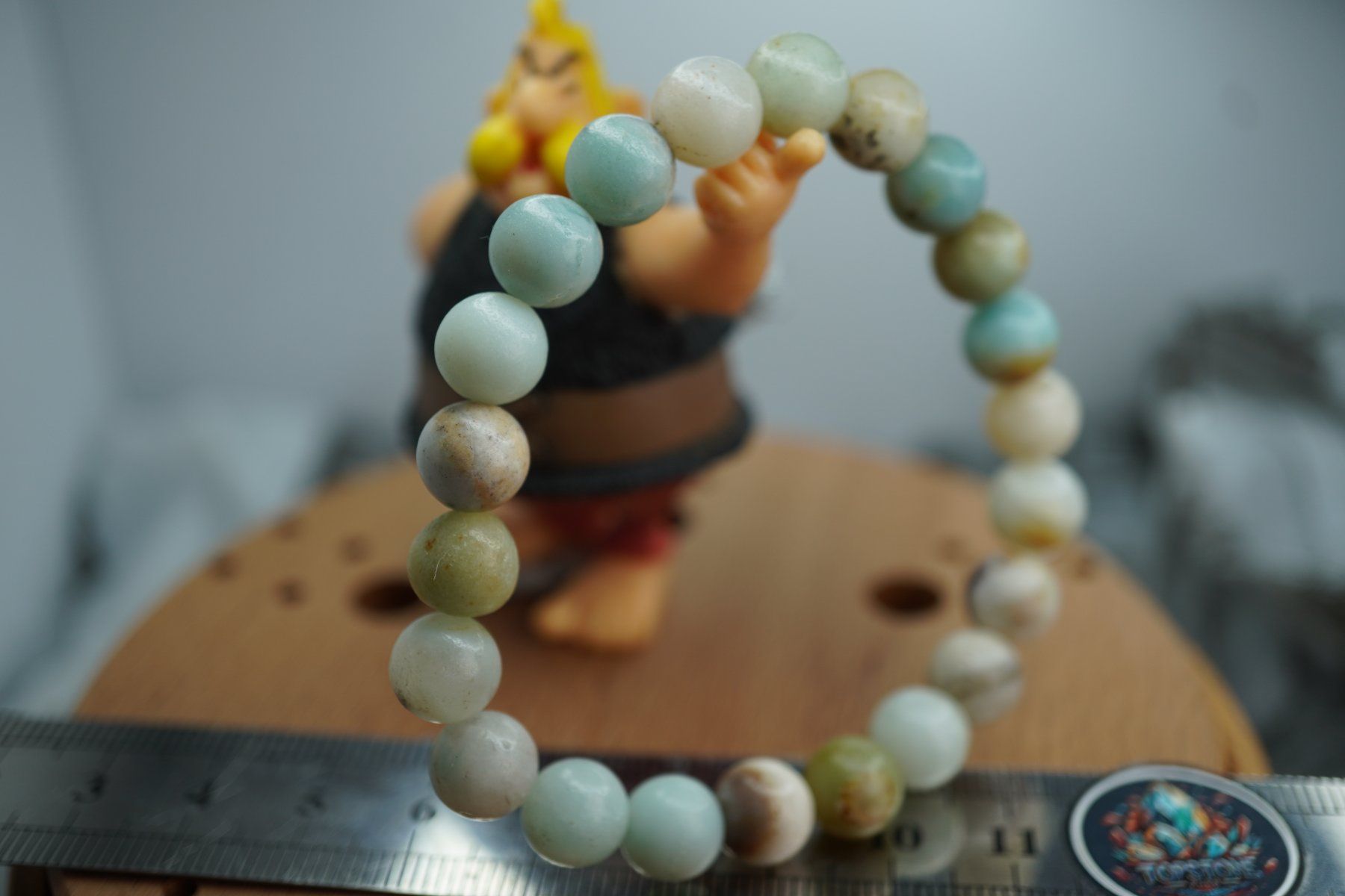 Minerali & Pietre curative: Amazonit  Kugel   Armband    (Räumung!) – Nuovo e nell'imballaggio originale da Eschenbach SG venduto da topstone 5