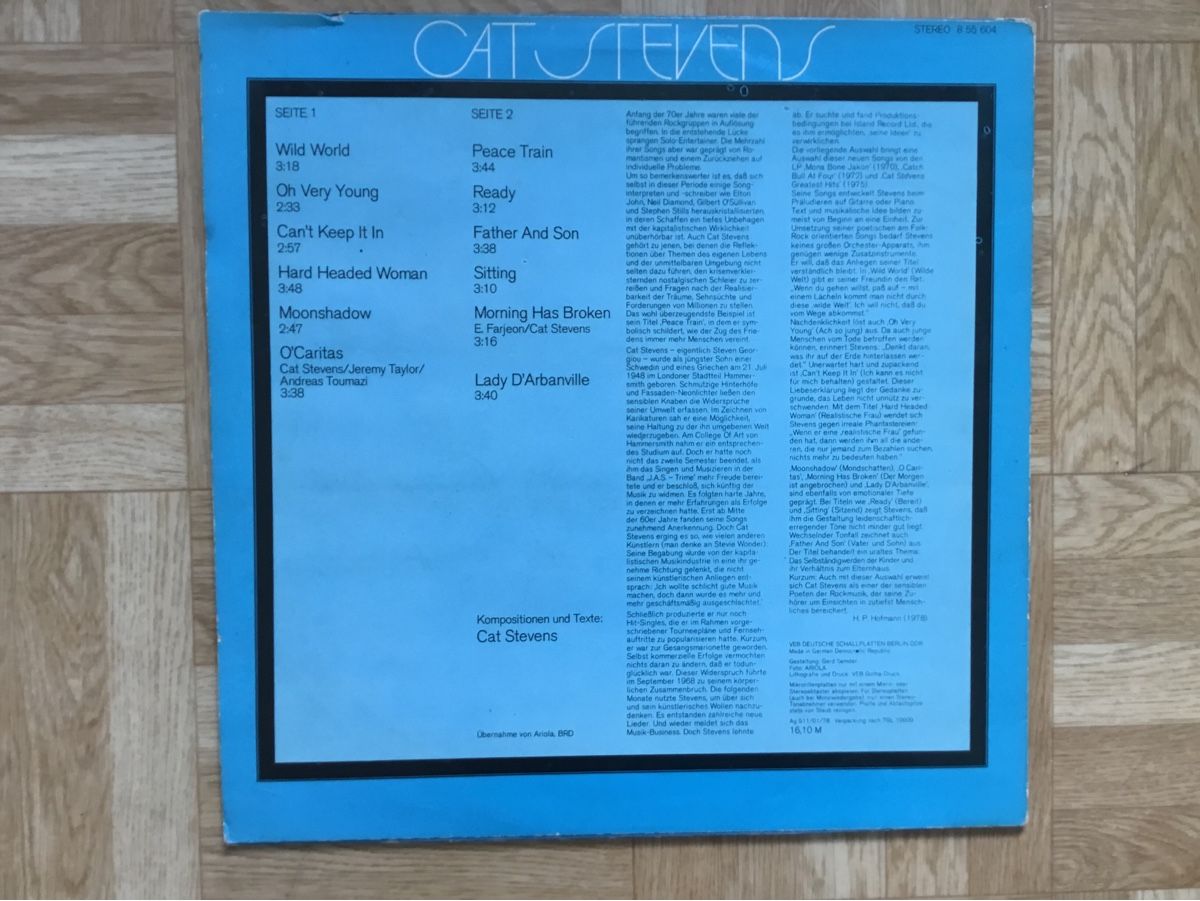 Schallplatten: Cat Stevens / Same – Gebraucht aus Kreuzlingen von Schuggerman 1