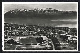 Lausanne, Stade olympique, Vue d'avion