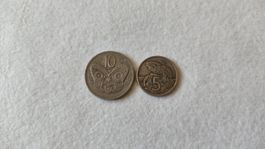 Set Monete Nuova Zelanda: 10 Cent e 5 Cent, Anni ‘70-‘90