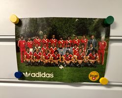 Schweizer Fussball Nationalmannschaft Poster, Vintage!