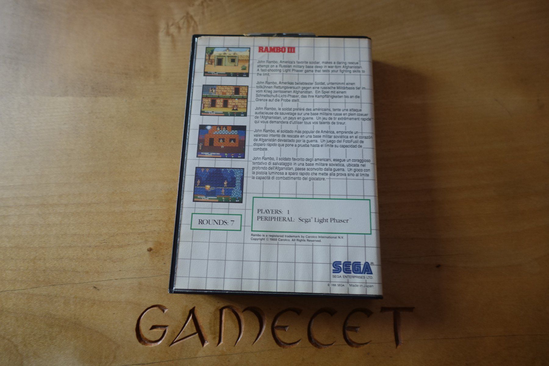 Sega Giochi: Rambo III - Sega Master System – Usato da Steinach venduto da Gamecet 2