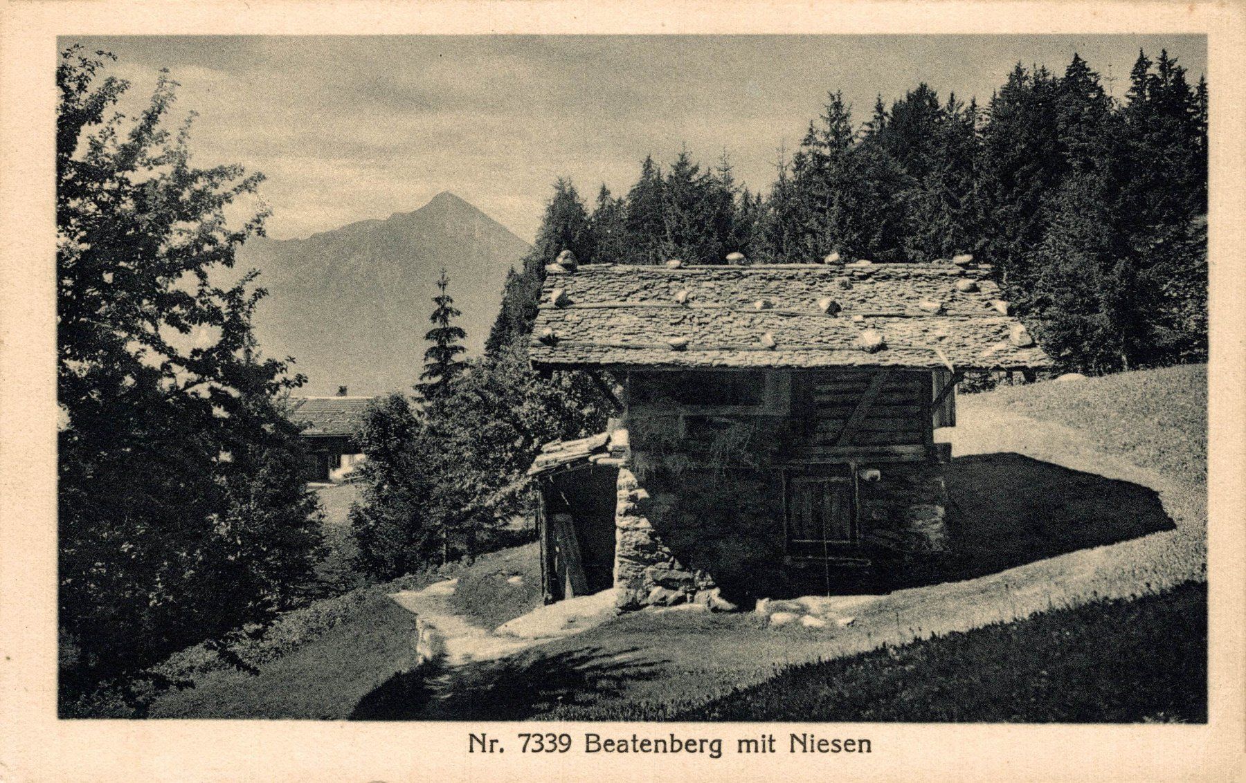 Cartoline postali: Beatenberg mit Niesen. Stallscheune – Usato da Bronschhofen venduto da Astore