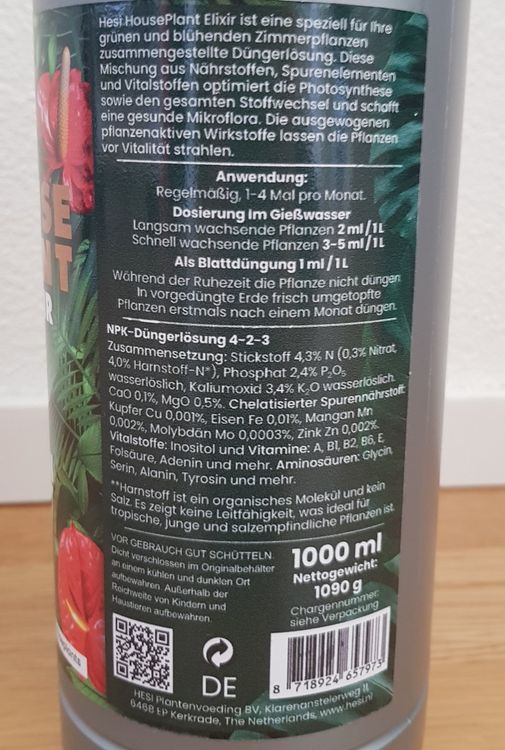 Houseplant Elixier (HPE) von Hesi (Gebraucht) in Schlieren fr CHF 28.9   nur Abholung auf Ricardo kaufen