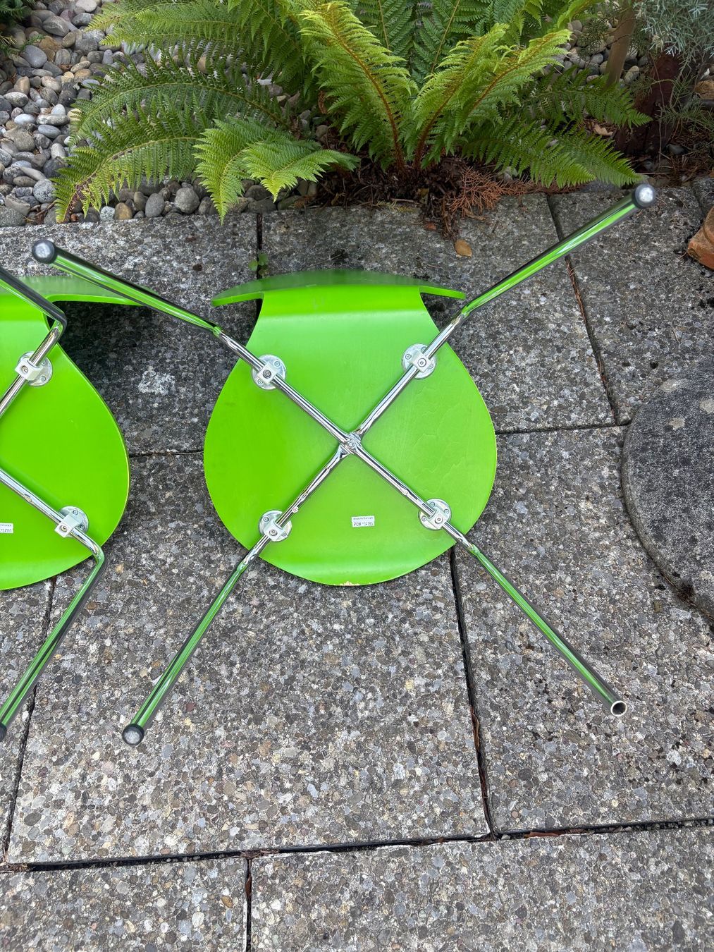 Sedie: Stühle  2 er Set Holzsitz mit Metallfuss – Usato da Schleinikon venduto da msfwmw2 5
