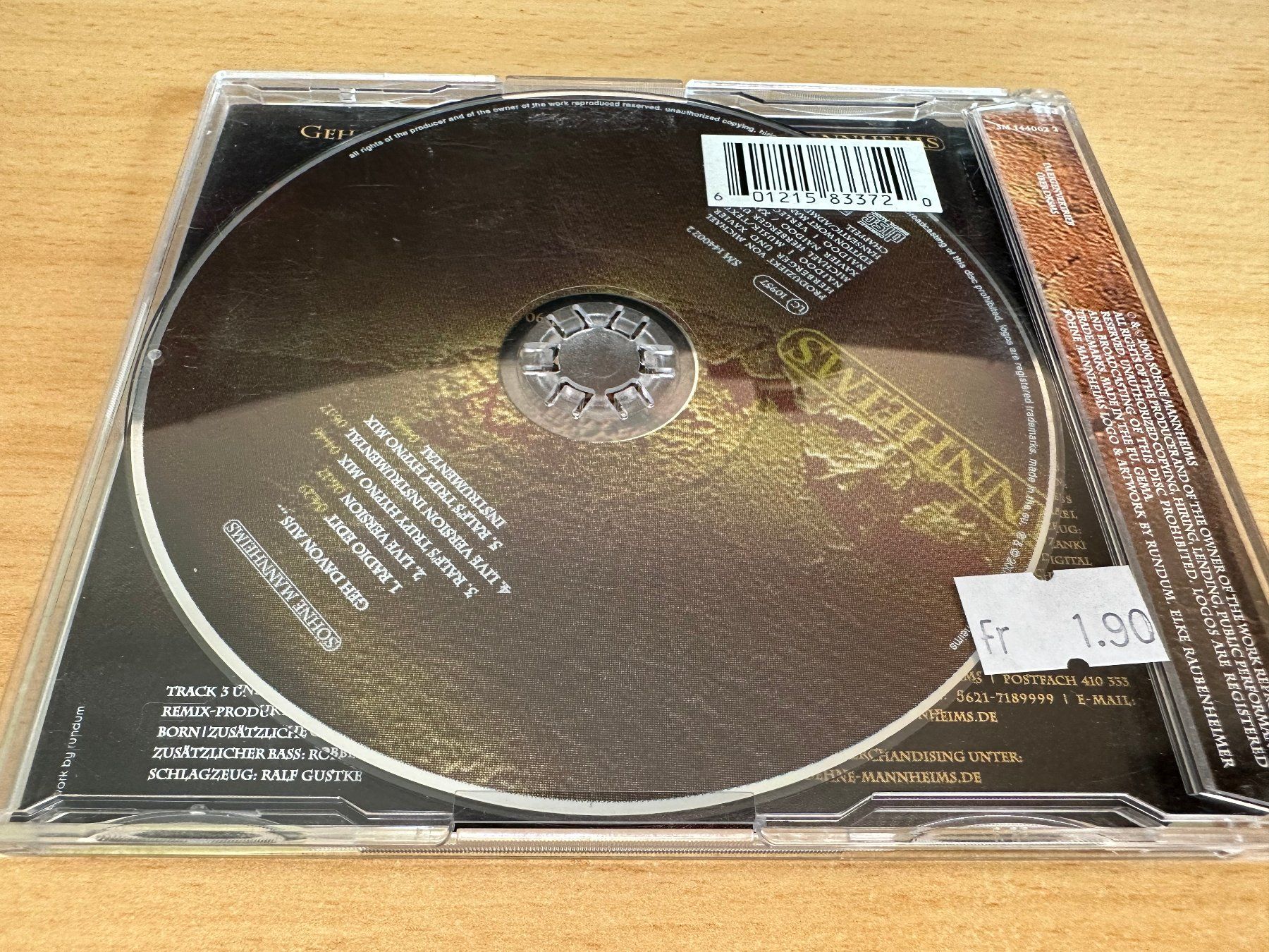 CD: Söhne Mannheims – Geh Davon Aus ... - Maxi CD – Usato da Rikon im Tösstal venduto da Alpenmutz 1