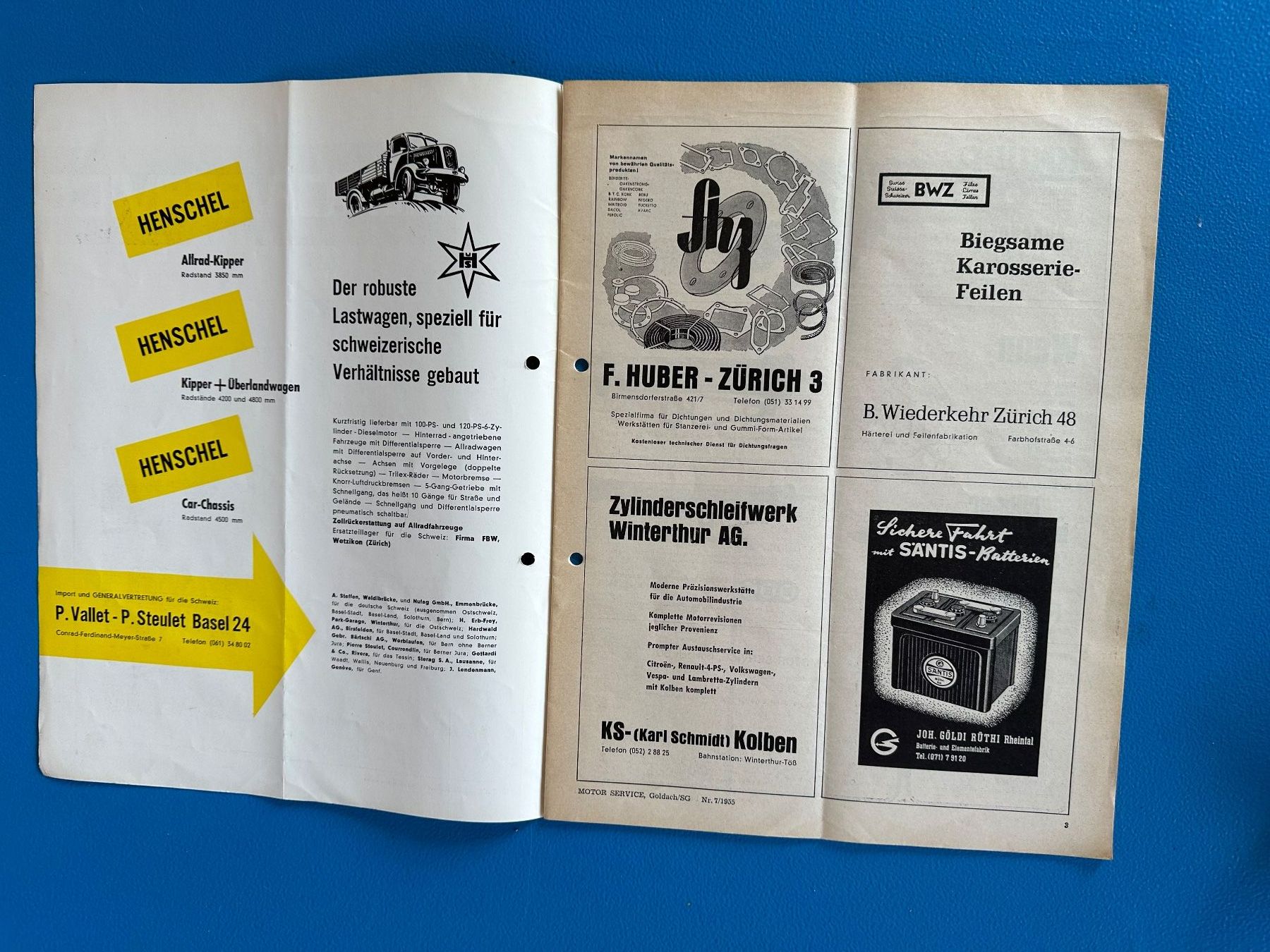 Revues & Magazines: Heft  Motor  Service  Unimog  1955 – D'occasion à Boswil par pavo1 3