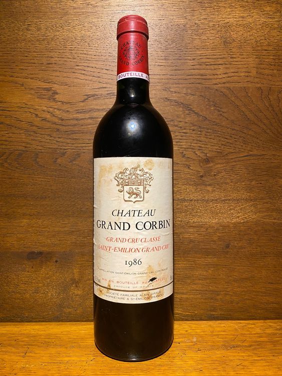 Château Grand Corbin 1986, Saint Emilion (Neu und originalverpackt) in ...
