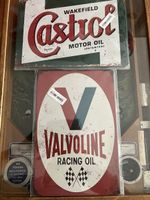 Coole Blechschilder - Castrol & Valvoline