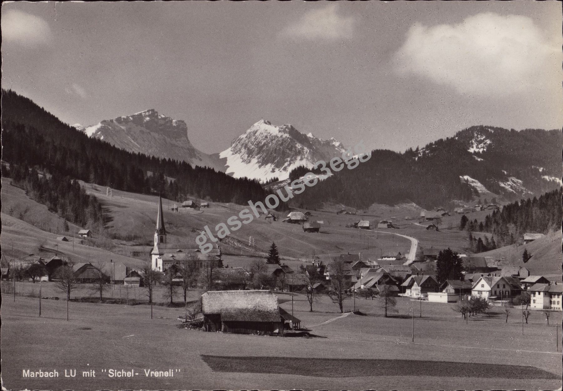 Cartoline postali: AK Marbach LU mit "Sichel - Vreneli" – Usato da Eggersriet venduto da glasshouse3egg