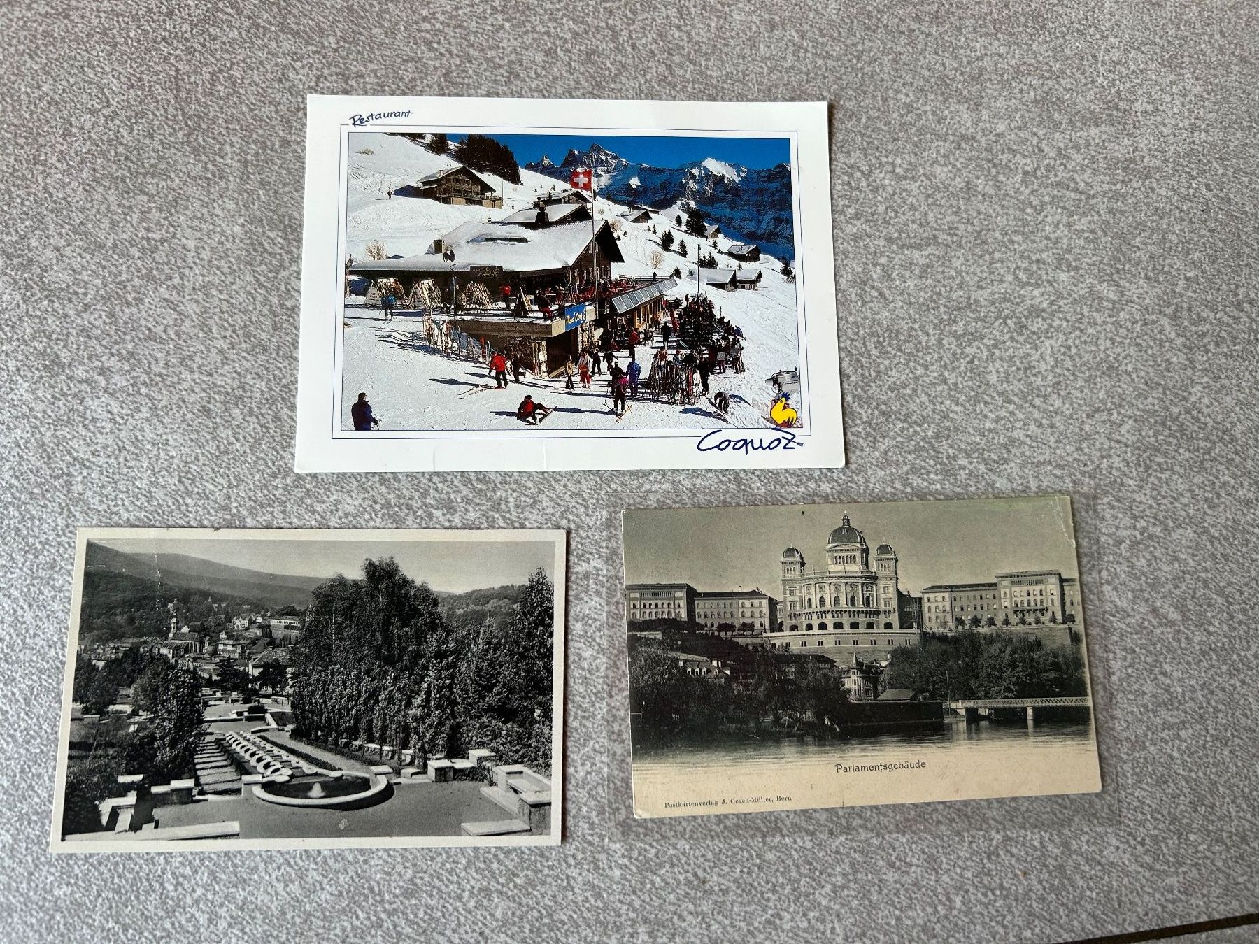 Cartoline postali: 3 x Postkarten aus Suisse VINTAGE - 1902 ... – Usato da Arbedo venduto da nadia1973