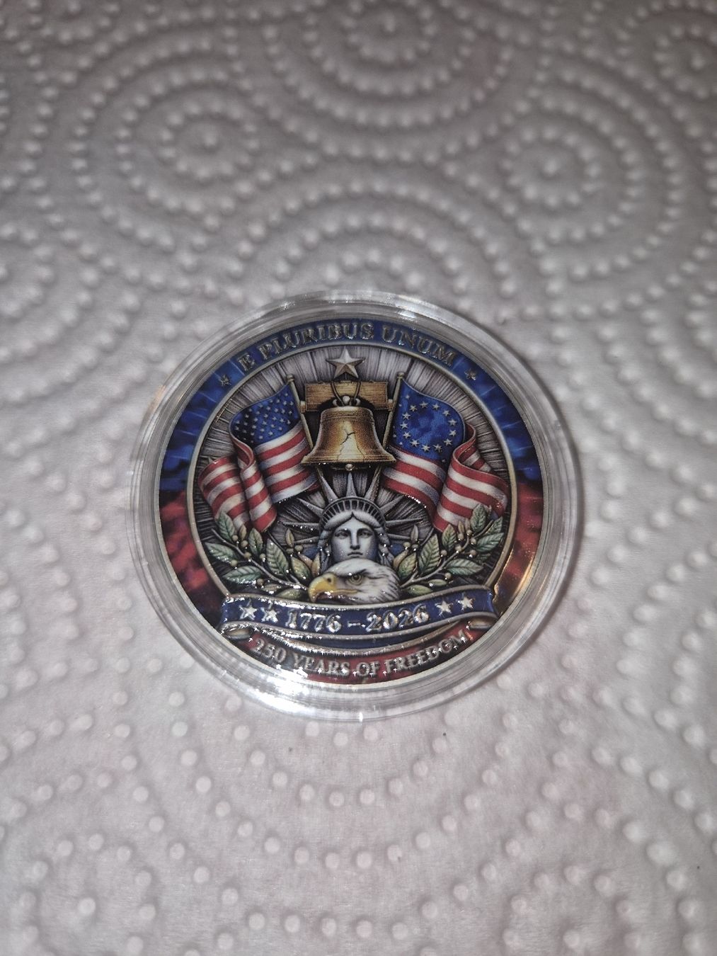 Toutes les monnaies: Pièce commémorative 250 ans USA – Neuf (Voir description) à Senèdes par hen_fw8b